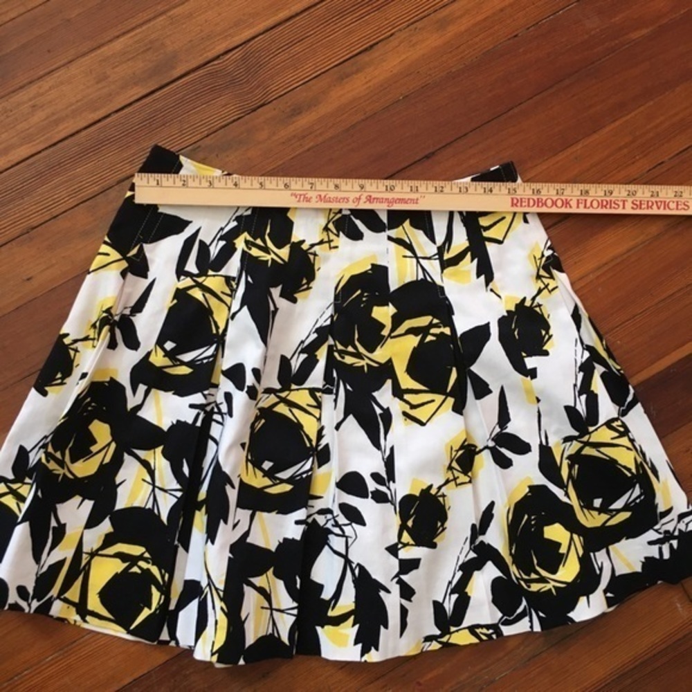 Helene Bergman black/yellow cotton skirt - Picture 7 of 8